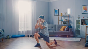 man exercising