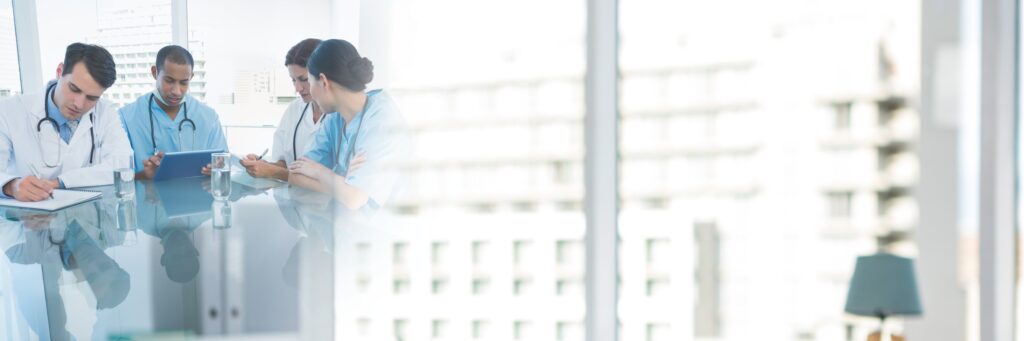 Doctors Working Together in a Meeting